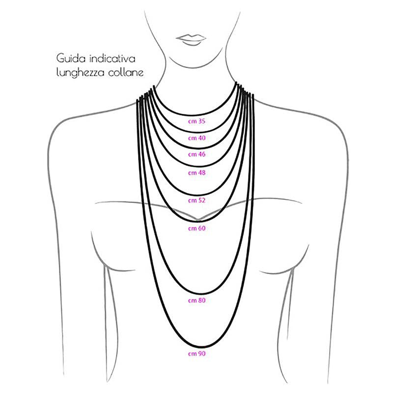 Collana Ibisco in acciaio