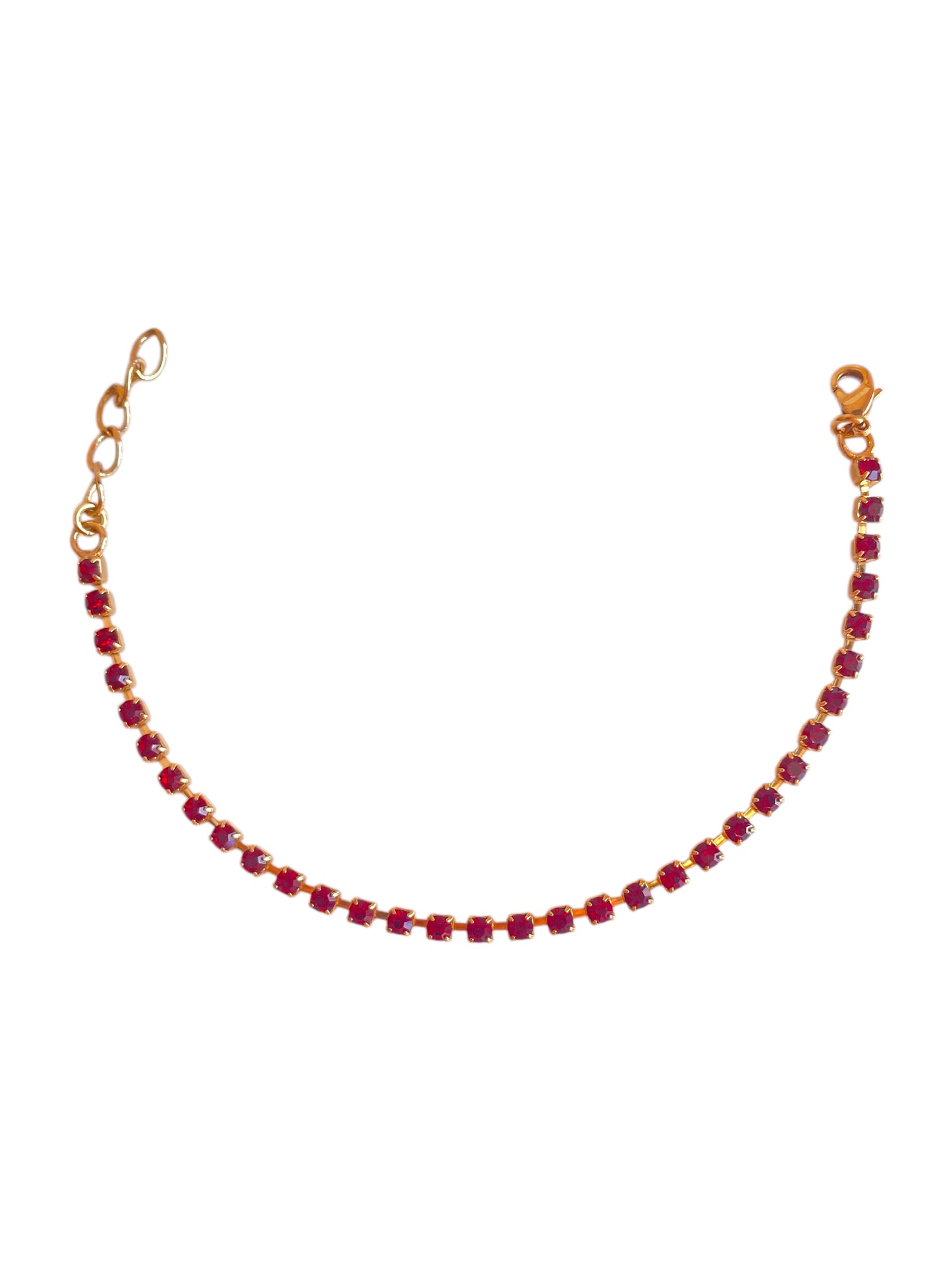 Bracciale Tennis Normal Burgundy