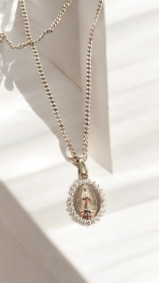 Collana “Virgen” in acciaio