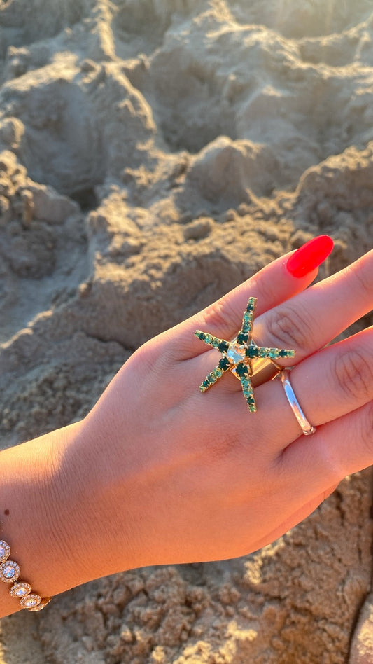 Gold Star Ring