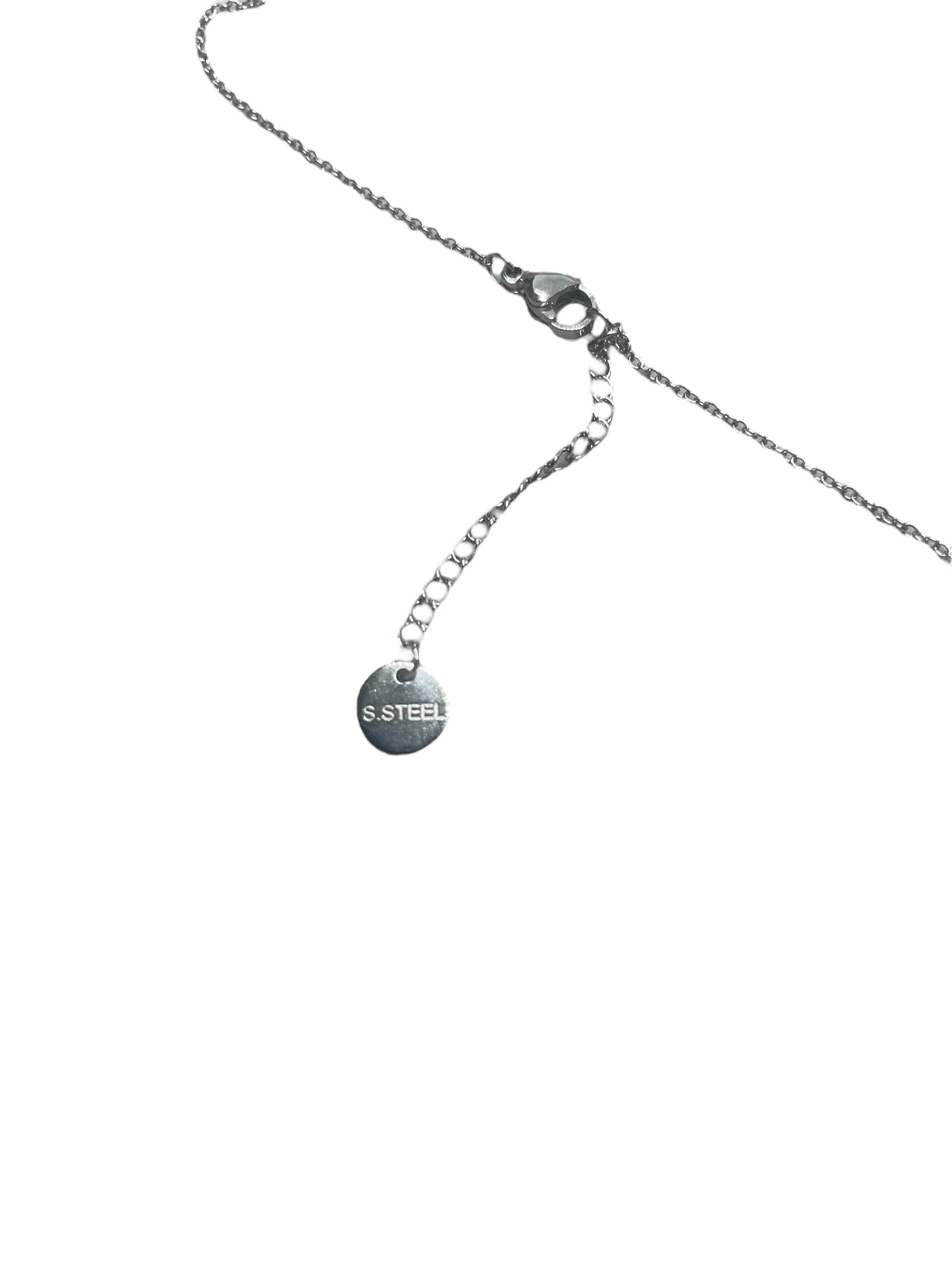 Collana Butterfly in acciaio con zirconi